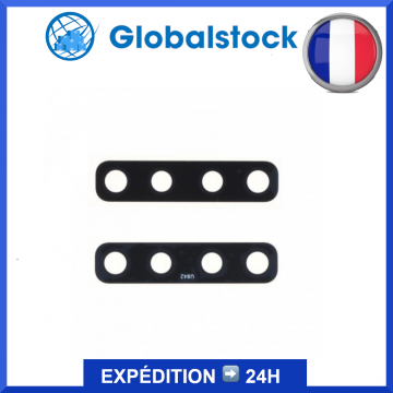 Lentille caméra arrière + contour pour Samsung Galaxy A9 2018 (A920F) Noir