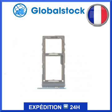 Tiroir double SIM + SD pour Samsung Galaxy S20+ Cloud Blue