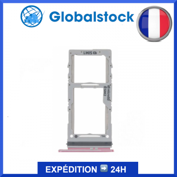 Tiroir double SIM + SD pour Samsung Galaxy S20/S20 + Cloud Pink/ Rose