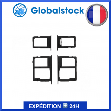 Double tiroir SIM + lecteur carte SD pour Samsung Galaxy j3 2017 / J5 2017 / J7 2017 Noir