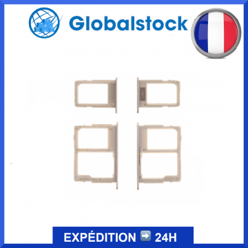 Double tiroir SIM + lecteur carte SD pour Samsung Galaxy J5 2017 / J7 2017 OR