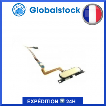 Nappe bouton home pour Samsung Galaxy Alpha (SM-G850F) Or