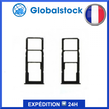 Tiroir double SIM + micro SD pour Samsung Galaxy A71/ A51 Noir Prisme