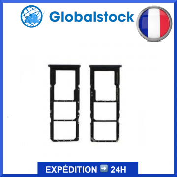 Tiroir SIM + SD pour Samsung Galaxy A70 (A705F) Noir