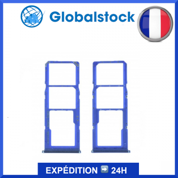 Tiroir SIM + SD Bleu pour Samsung Galaxy A70 (A705F)A70