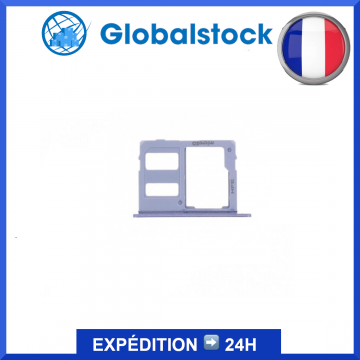Double Tiroir SIM/SD pour Samsung Galaxy J6 2018 (J600F) Bleu