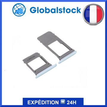 Tiroir SIM + carte SD pour Samsung Galaxy A5 / A7 (2017) Bleu