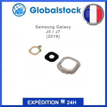 Lentille caméra arrière pour Samsung Galaxy J7 / J5 (2016) Or