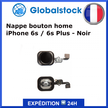 Nappe bouton home pour iPhone 6s / 6s Plus - Noir