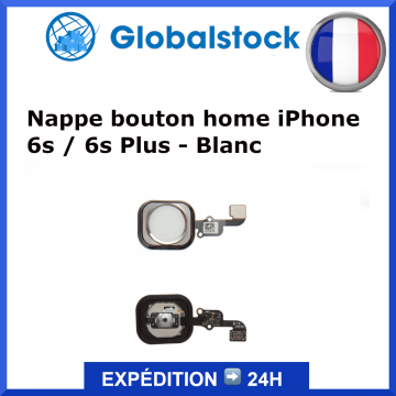 Nappe bouton home pour iPhone 6s / 6s Plus - Blanc