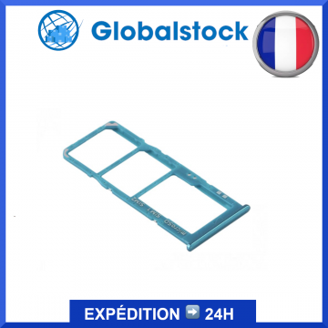 Tiroir double SIM + micro SD pour Samsung Galaxy A30s / A50s Prisme Vert