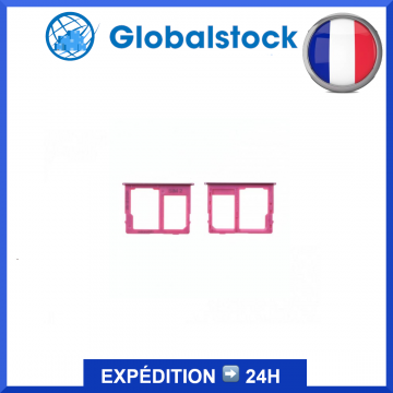Double Tiroir SIM/ SD pour Samsung Galaxy J4+ / J6+ (2018) Rose