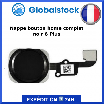 Nappe bouton home pour iPhone 6 Plus Noir